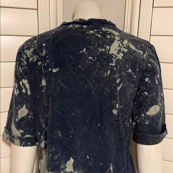 AC/DC Vintage Wash Distressed Graphic Tee Dress | Rocker Grunge Festival Style - Picture 8 of 11